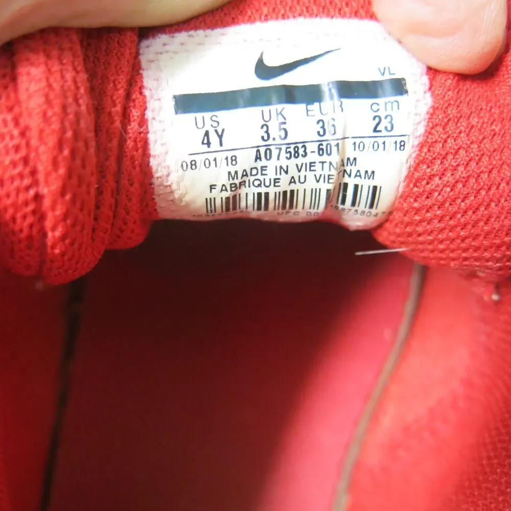 Nike Baseball Softball Cleats Alpha Huarache Size 4 Youth Kids Red Sports Team